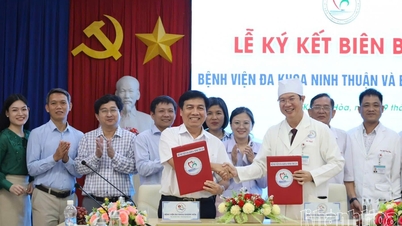 L'hôpital général de Ninh Thuan et l'hôpital général de Khanh Hoa signent un accord de coopération dans de nombreux domaines.
