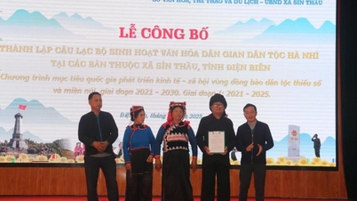 Establishing the Ha Nhi ethnic folk culture club in Sin Thau commune.