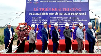Die Bauarbeiten für das Umspannwerk Bac Ninh 5 (220 kV) und die dazugehörige Stromleitung haben begonnen.