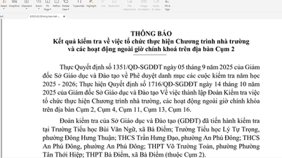 Ho Chi Minh şehrindeki çok sayıda lisede yapılan denetimlerin sonuçları açıklandı.
