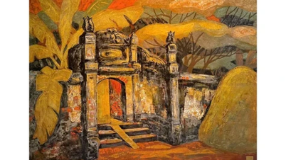 Le printemps dans les peintures laquées : retrouvailles de trois artistes vietnamiens pour le Nouvel An.