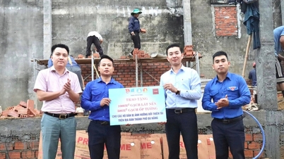 Mládežnická unie Da Nang poskytla 1 500 m² keramických dlaždic, aby pomohla lidem překonat následky přírodních katastrof.