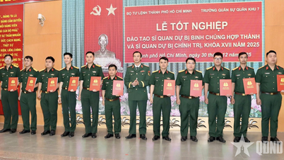 Ho Chi Minh-byens kommando holdt en avslutningsseremoni for reserveoffisersutdanning.