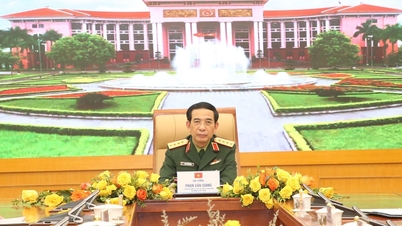 Minister Phan Van Giang skickade ett uppmuntrande brev till officerare och soldater som deltar i "Quang Trung-kampanjen".