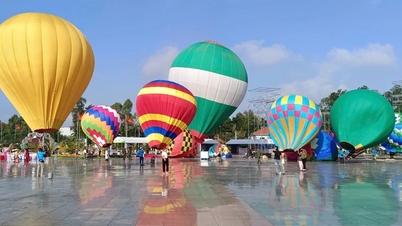 34 khinh khí cầu phục vụ khách tham quan Festival hoa - kiểng Sa Đéc