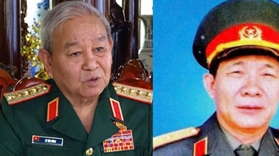 Halk Silahlı Kuvvetleri Kahramanı unvanına layık görülen iki ordu generalinin portreleri.