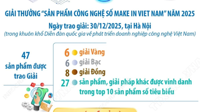 6 sản phẩm công nghệ số xuất sắc giành giải Vàng Make in Viet Nam 2025