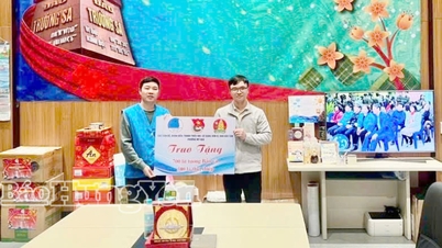 យុវជននៃកោះមីហាវកំពុងបង្ហាញការគាំទ្ររបស់ពួកគេចំពោះកោះទ្រឿងសាជាមួយនឹងកម្មវិធី "និទាឃរដូវនៅព្រំដែន - បុណ្យតេតនៅលើកោះឆ្នាំ ២០២៦"។