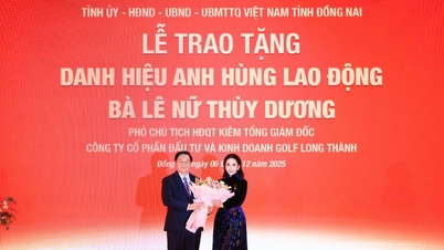 เล นู ถุย ดือง วีรสตรีแห่งแรงงาน: การเดินทางแห่งการบริการและการสร้างคุณค่าที่ยั่งยืน