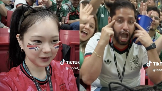 W杯観客席で韓国人配信者に人種差別的ジェスチャー　メキシコ団体会長が解任、SNSで批判拡大