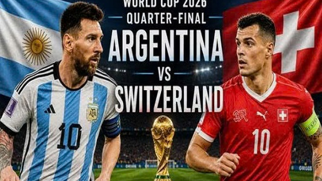 2026W杯 アルゼンチン対スイス マッチデーTシャツ 準々決勝 Mサイズ