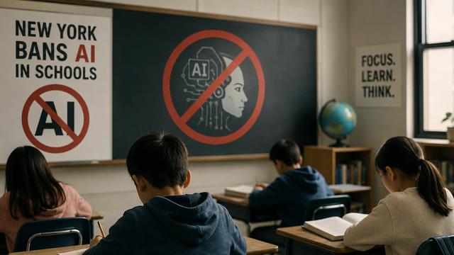 NEW YORK IKUTI LANGKAH LARANGAN PENGGUNAAN AI BAGI PELAJAR SEKOLAH
