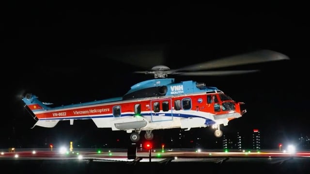 ヘリコプターは夜間に飛行し、頭蓋骨を骨折した漁師たちをスプラトリー